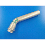 Double Press One End Socket 45° Elbow with Safety Function, for Stainless Steel Pipes WP-45SE-13