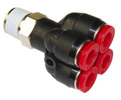 Quadruple Y Adaptors - Taper