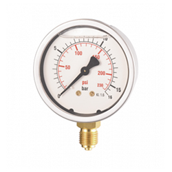 Round Glycerine - Filled Gauge Ø 63 mm