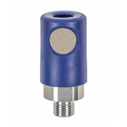 Parallel Male Thread Coupler - Stainless Steel