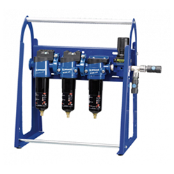 Combination Sub-micronic Filters for Water-based Paint Spray Guns on Gantry