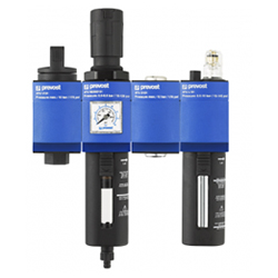 Filter Regulator Lubricator with Manual Valve and Dry Outlet - 4 Units