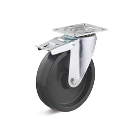 Swivel Castors with double stop and heat resistant wheel