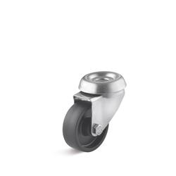 Stainless steel swivel Castors with bolt hole attachment, polyamide wheel