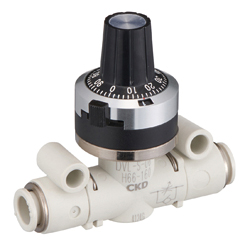 Needle Valve with Adjusting Dial, Check Valve Type DVL-S Series.