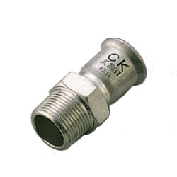 Press Fitting for Stainless Steel Pipes SUS Press Male Adapter Socket SP-MS-13X1/2