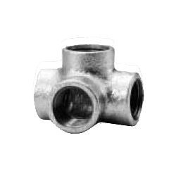 CK Fittings - Screw-in Type Malleable Cast Iron Pipe Fitting - Cross Elbow SOL-20-W
