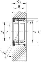 ELGES Hydraulic Rod End Requiring Maintenance with Square Welding Ends, Open