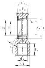 ELGES Hydraulic Rod End Requiring Maintenance with Thread Clamping Facility, Open