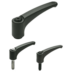 ERZ. - Adjustable handles -Technopolymer steel or stainless steel clamping element