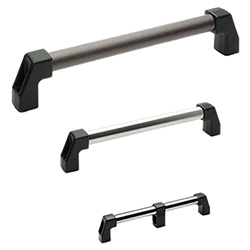 M.1043 - Tubular handles -Technopolymer aluminium stainless steel 37722