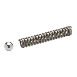 MS. - Ball and spring -for control elements stainless steel