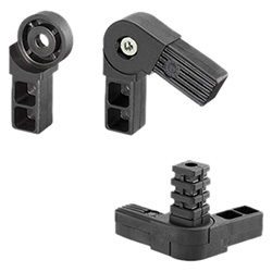 STC-A - Square tube connectors -with adjustable angle technopolymer