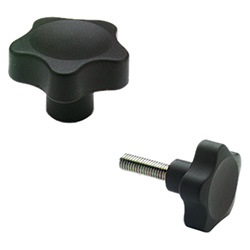 VC.692 - Lobe knobs with solid section -Technopolymer easy cleaning 166341