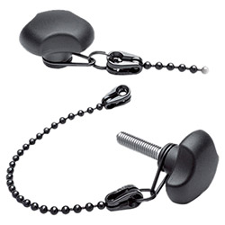 VTT-LP - Knobs with solid section -with retaining chain technopolymer