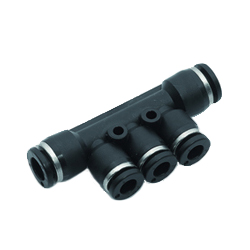 IPSO - Push-In Fittings, Multi-T-Adaptor, Plastics