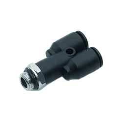 IPSO - Push-In Fittings, Y-Threaded Connection, Plastics