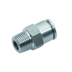 STX Series Stainless Steel Push-In Fittings - Straight Male Adaptor (Con.) Type