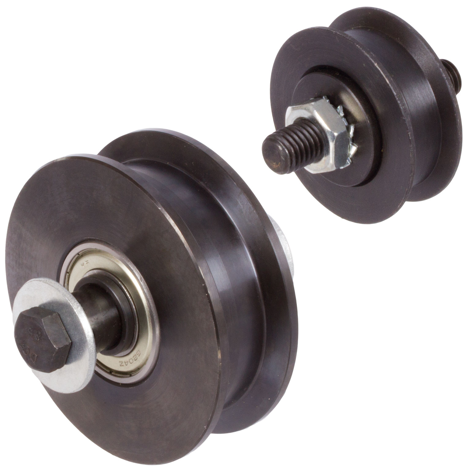 Idlers Made from Steel (C45) with Flange on Both Sides