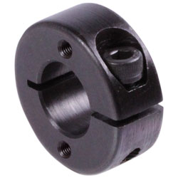 Shaft Collars, Clamp Collars, Single-Split - Type GA, Steel, Black Oxide Finish