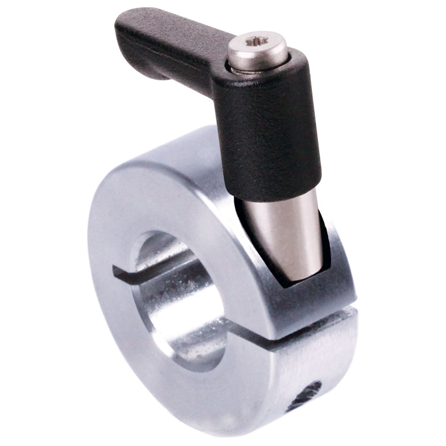 Shaft Collars, Clamp Collars Single-Split, Type K with Clamping Lever, Steel, Zinc-plated