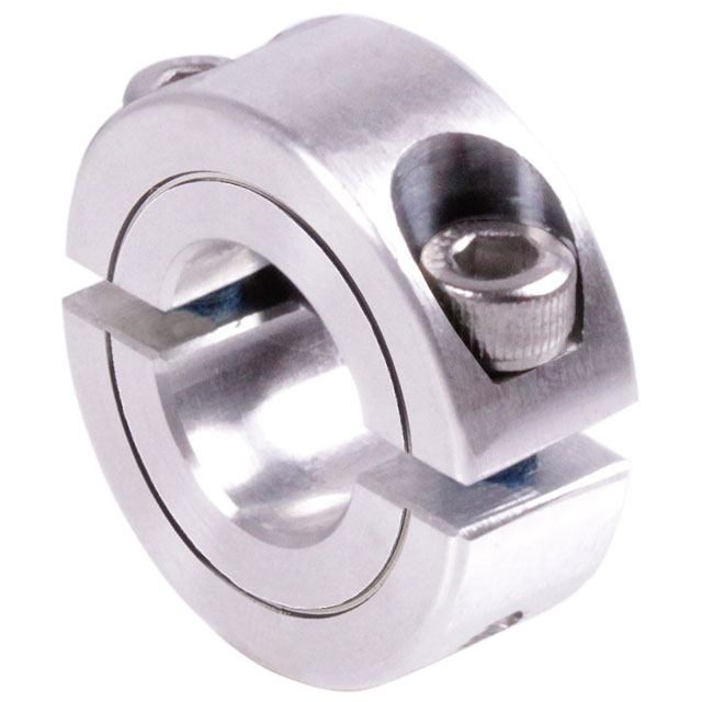 Shaft Collars, Clamp Collars Double-Split, Inch Size Bore, Aluminium