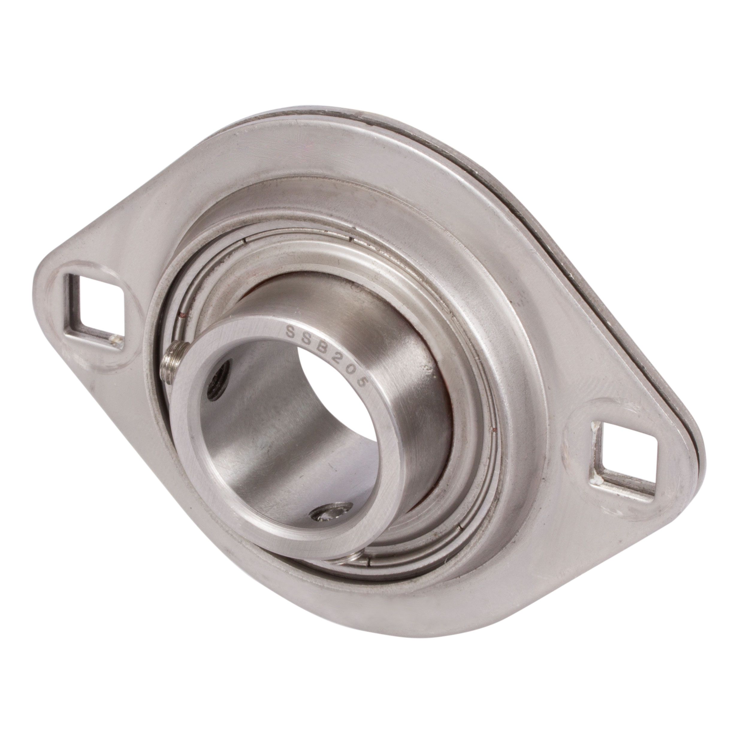 Ball Flange Bearings SSBPFL, Two-Part Steel Sheet, Stainless Steel