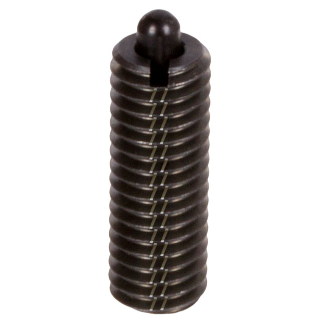 Spring Plungers with Bolt from Steel, with Internal Hexagon, Strong Spring Tension, Steel, Black Oxided