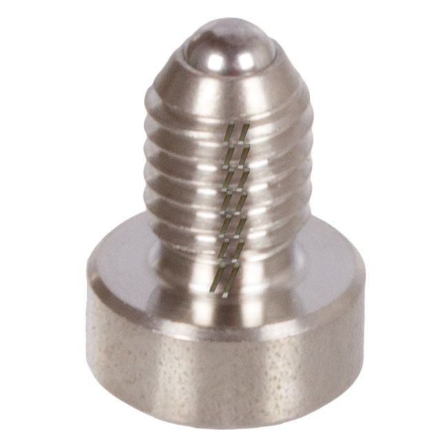 Spring Plungers with Ball and Head, Internal Hexagon, Strong Spring Tension, Type ASNV