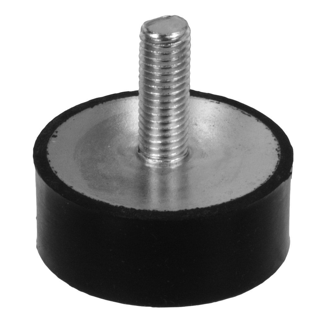 Rubber-Metal Bump Stops MGS with Threaded Stud, Stainless Steel