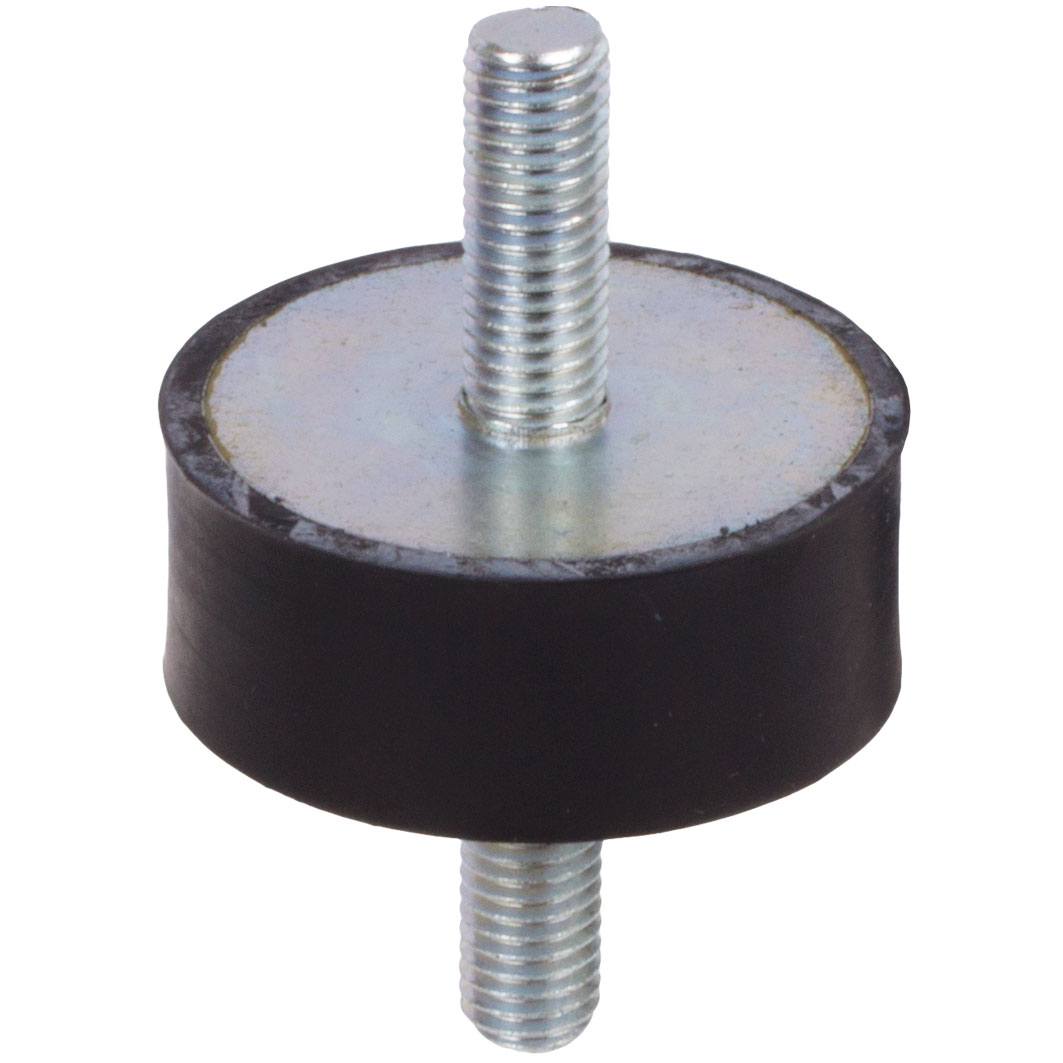 Rubber-Metal Buffers MGP with Threaded Studs, Steel, Zinc-plated