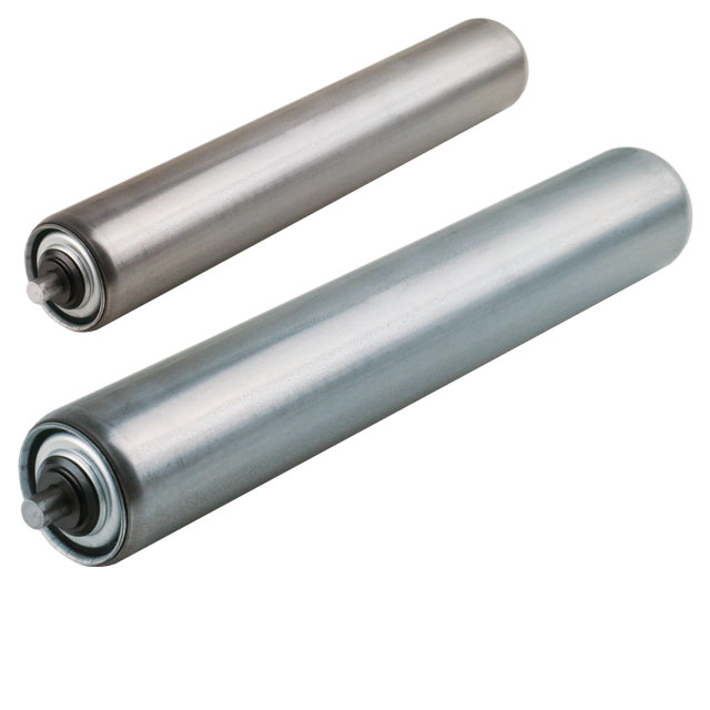 Steel Cylinder Conveyor Rollers, with Spring Axle