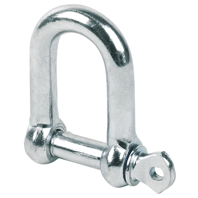 Shackles, Straight, Commercial Version, Steel, Zinc-plated