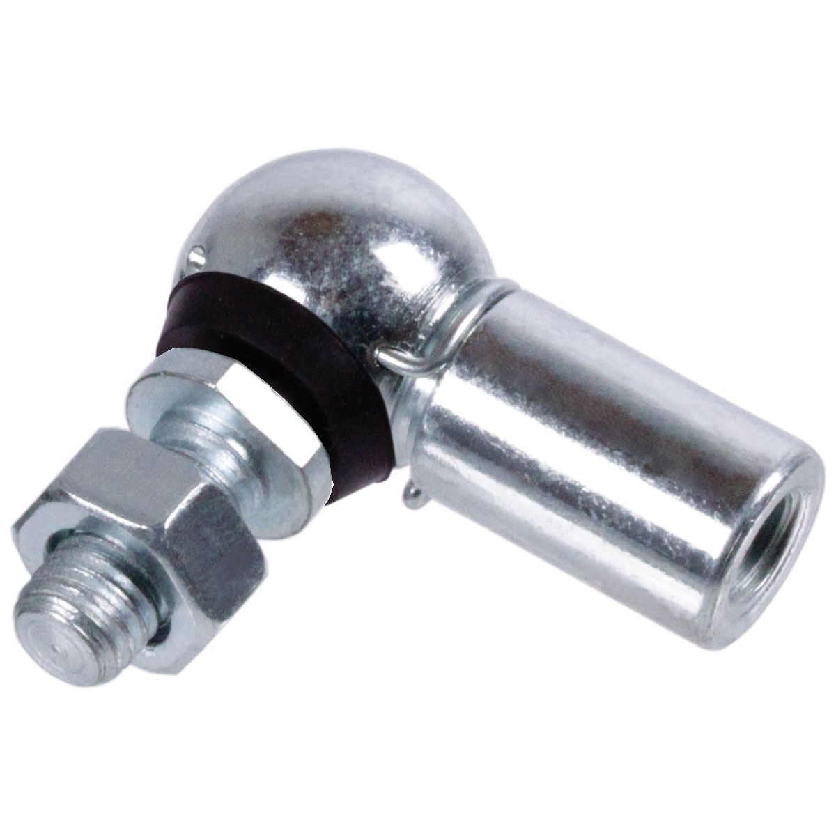 Angle Joints DIN 71802, Zinc-plated, with Mounted Sealing Cap