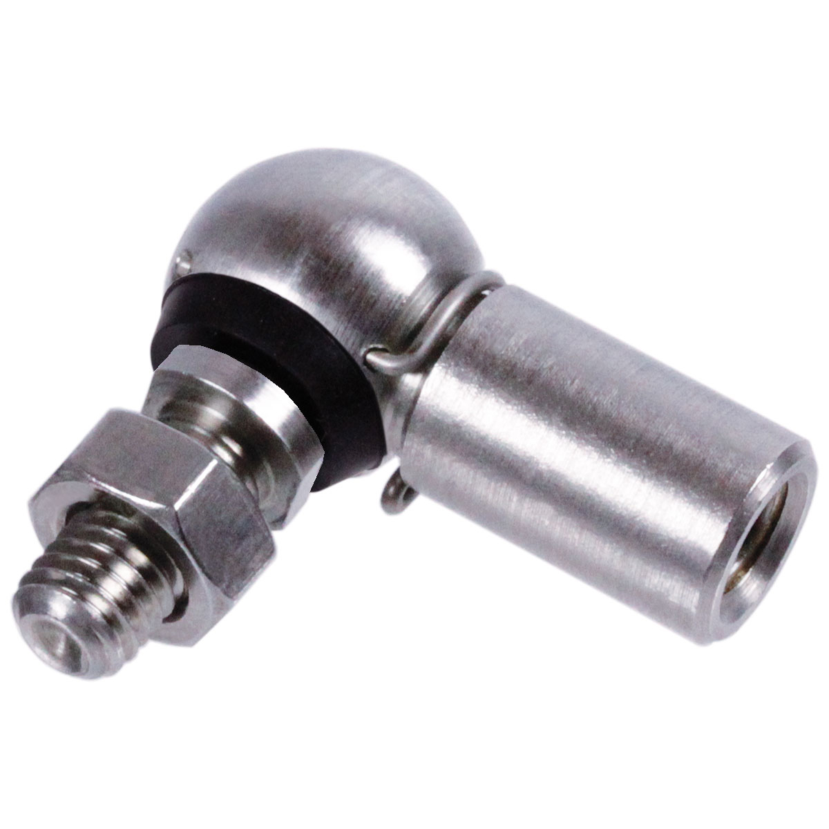 Angle Joints DIN 71802, Stainless, with Mounted Sealing Cap