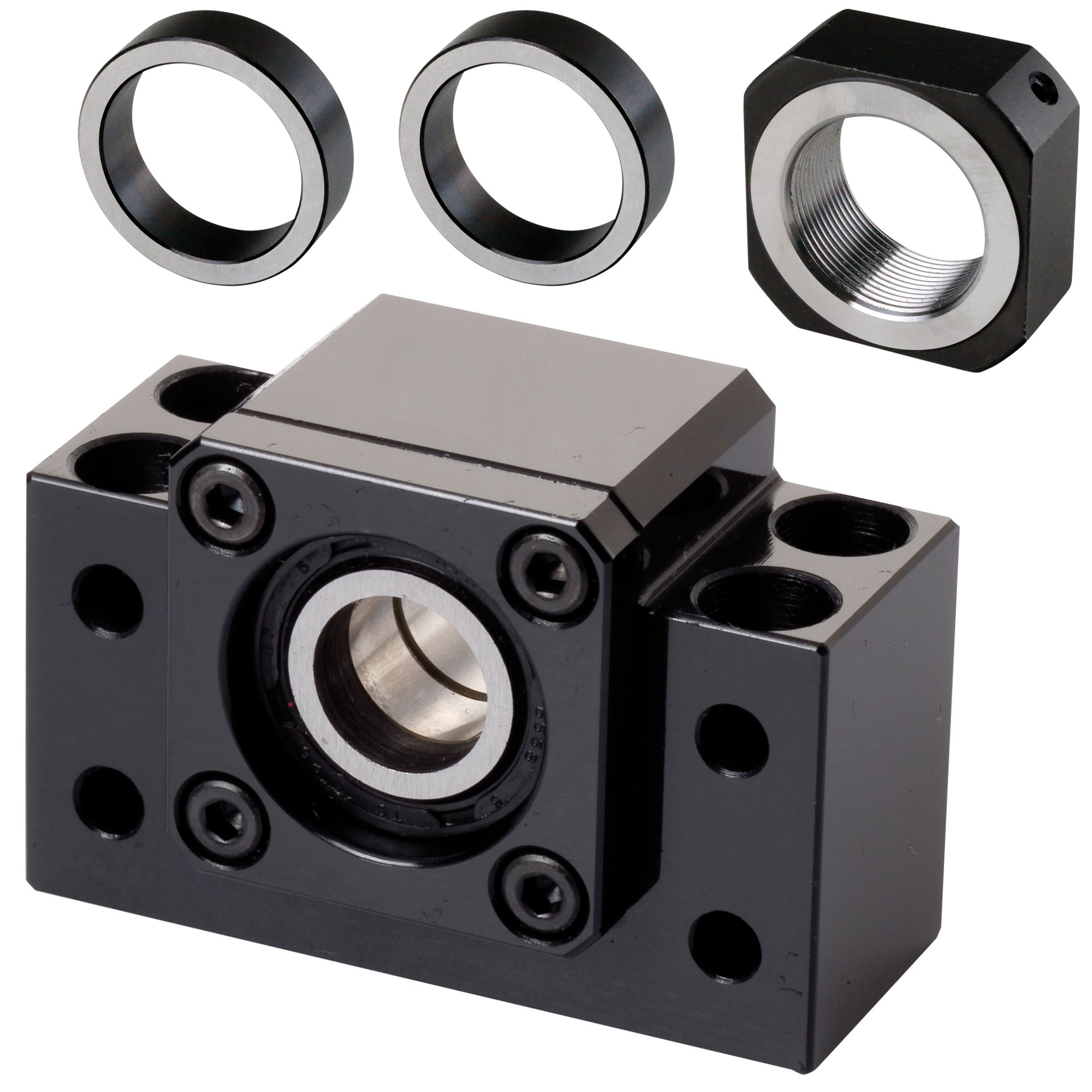 Pillow Block Bearing Units BK, for Fixed Side, Black Oxided