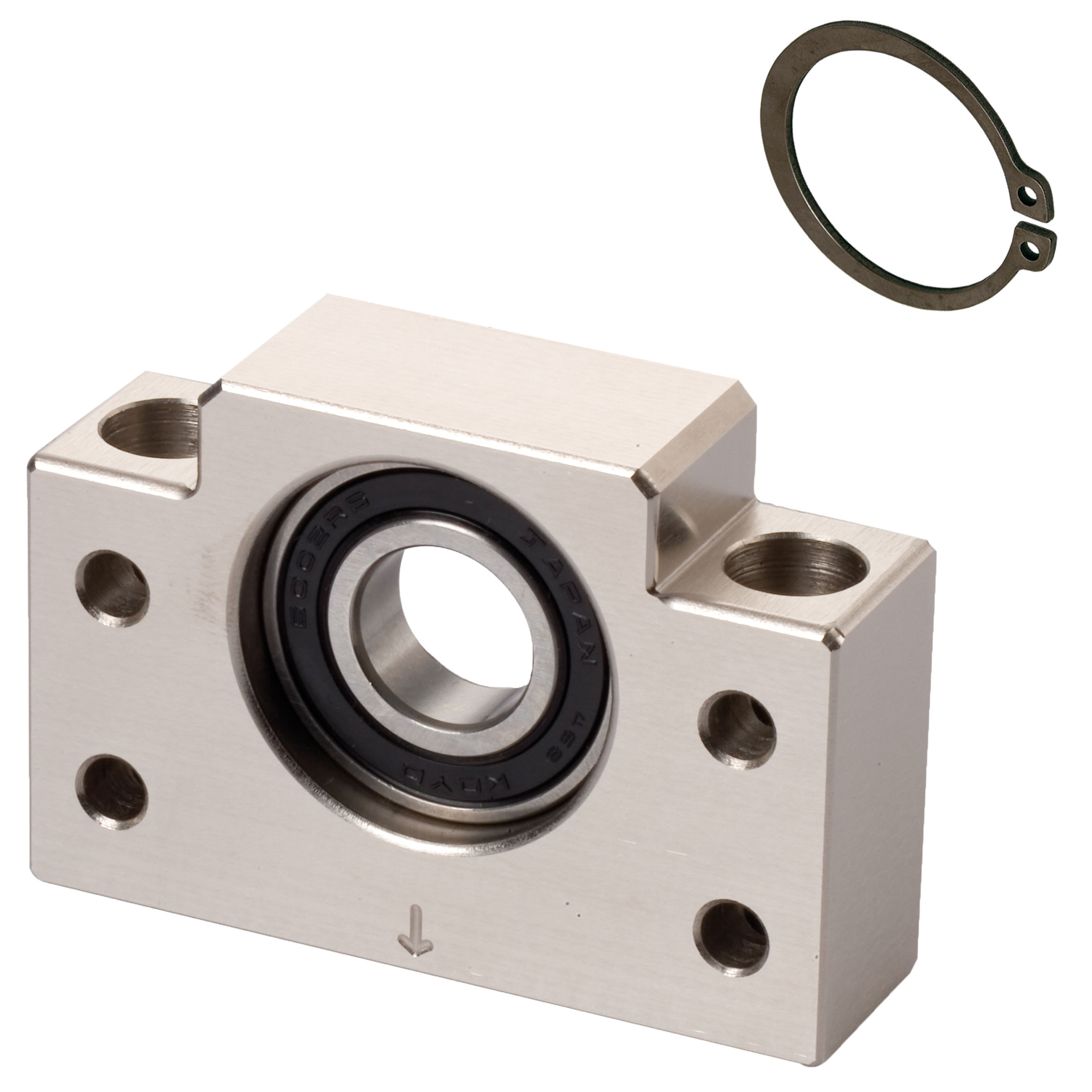 Pillow Block Bearing Units BF, for Support Side, Nickel-plated