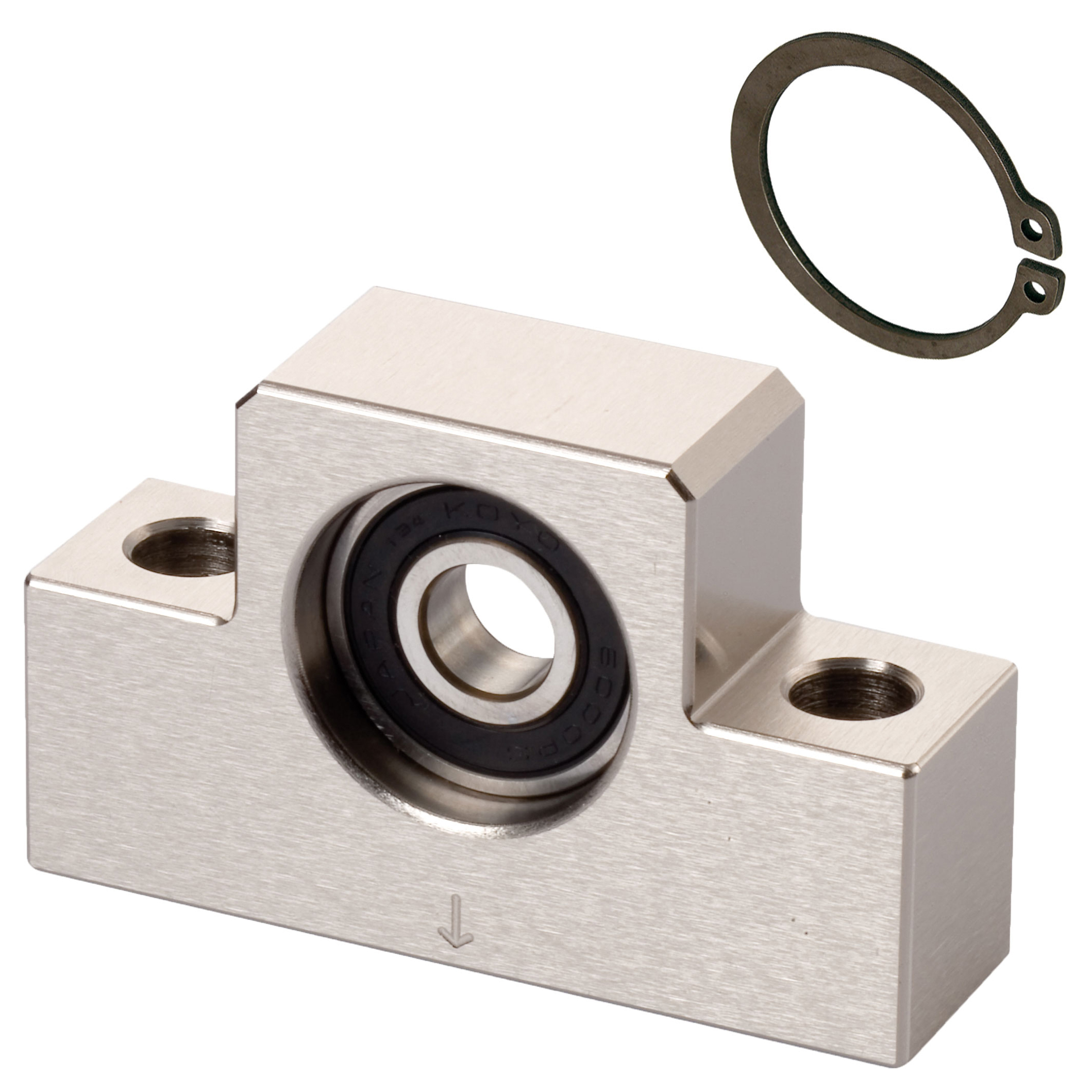 Pillow Block Bearing Units EF, for Support Side, Nickel-plated