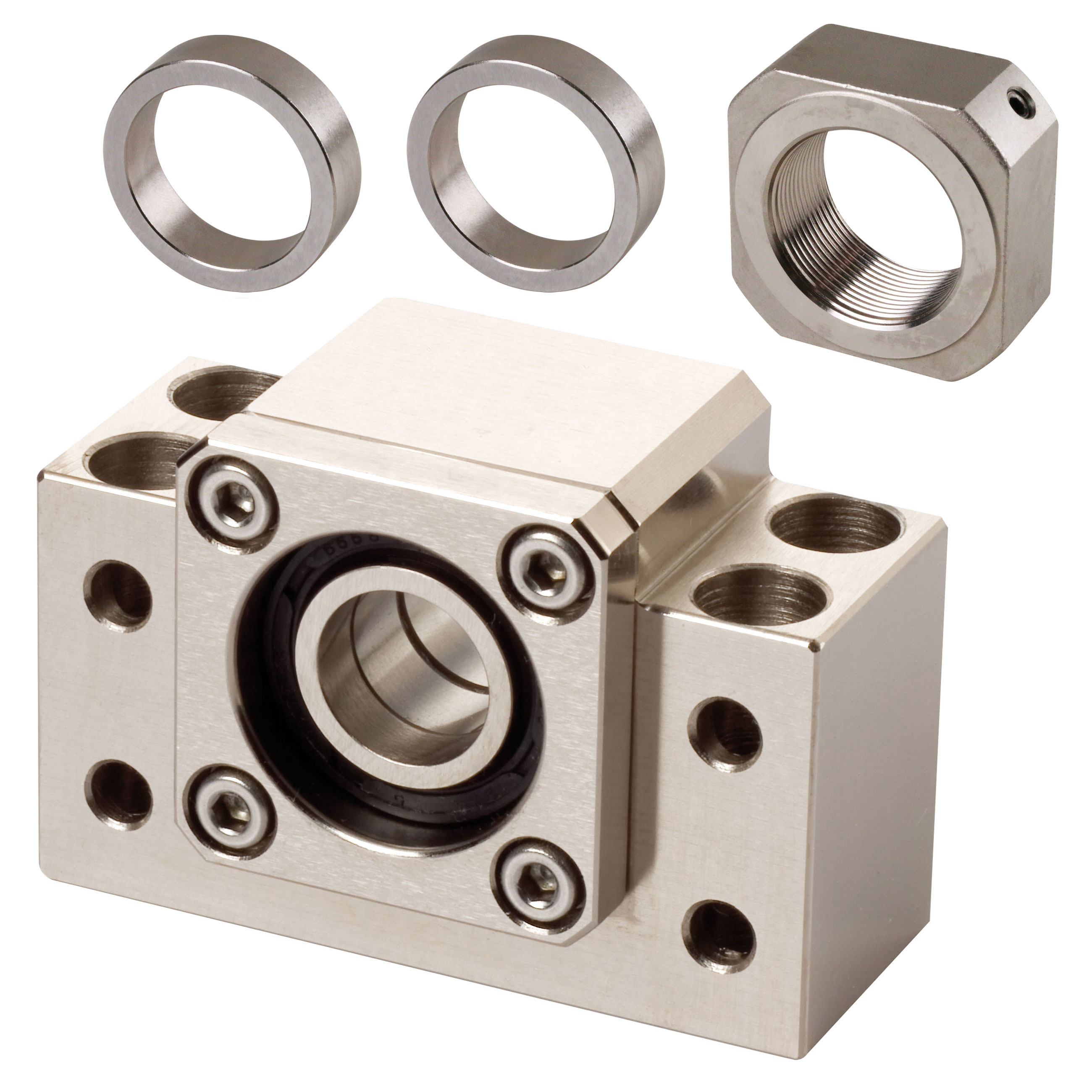 Pillow Block Bearing Units BK, for Fixed Side, Nickel-plated