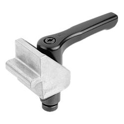 Clamping pin steel or stainless steel with clamping angle (04755)