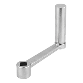 Crank handles stainless steel revolving grip square socket (06505)