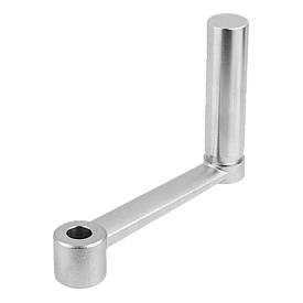 Crank handles stainless steel revolving grip reamed hole (06505)