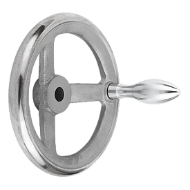 Handwheels DIN 950 grey cast iron, with fixed grip (06271)