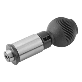 Precision indexing plungers with tapered indexing pin, Form B, lockable (03182)