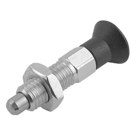 Indexing plungers ECO, Form B, Steel or Stainless Steel (03089)