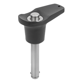 Ball lock pins with L-grip with high shear strength (03420)