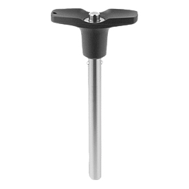 Ball lock pins with T-grip stainless steel with head-end lock (03420)