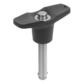 Ball lock pins with T-grip with high shear strength (03420)