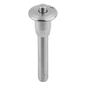 Ball lock pins with mushroom grip stainless steel (03194)