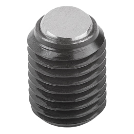 Ball pressure screws without head with fine thread form B (07107)